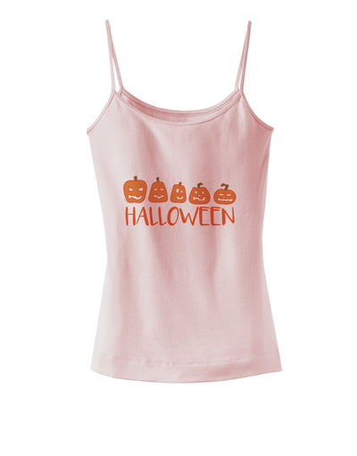 Halloween Pumpkins Dark Womens V-Neck Dark T-Shirt-Womens V-Neck T-Shirts-TooLoud-SoftPink-Small-Davson Sales
