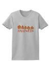Halloween Pumpkins Womens T-Shirt-Womens T-Shirt-TooLoud-AshGray-X-Small-Davson Sales