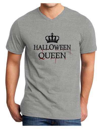 Halloween Queen Adult V-Neck T-shirt by TooLoud-Mens V-Neck T-Shirt-TooLoud-HeatherGray-Small-Davson Sales