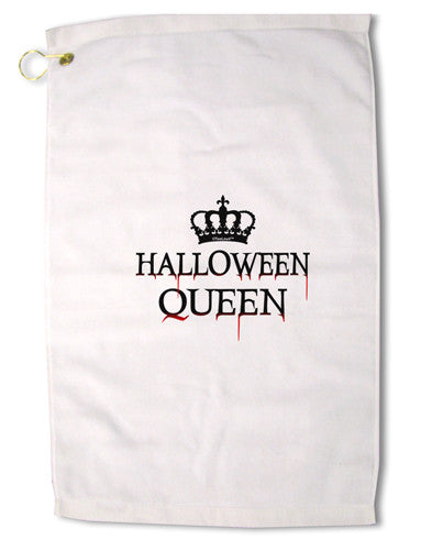 Halloween Queen Premium Cotton Golf Towel - 16 x 25 inch by TooLoud-Golf Towel-TooLoud-16x25"-Davson Sales