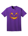 Halloween Scary Evil Jack O Lantern Pumpkin Adult Dark T-Shirt-Mens T-Shirt-TooLoud-Purple-Small-Davson Sales