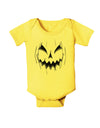 Halloween Scary Evil Jack O Lantern Pumpkin Baby Romper Bodysuit-Baby Romper-TooLoud-Yellow-06-Months-Davson Sales