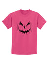 Halloween Scary Evil Jack O Lantern Pumpkin Childrens T-Shirt-Childrens T-Shirt-TooLoud-Sangria-X-Small-Davson Sales