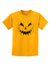 Halloween Scary Evil Jack O Lantern Pumpkin Childrens T-Shirt-Childrens T-Shirt-TooLoud-Gold-X-Small-Davson Sales
