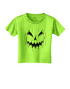 Halloween Scary Evil Jack O Lantern Pumpkin Toddler T-Shirt-Toddler T-Shirt-TooLoud-Lime-Green-2T-Davson Sales