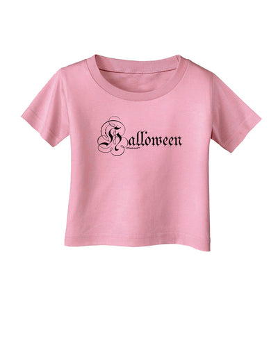 Halloween Script Text Infant T-Shirt-Infant T-Shirt-TooLoud-Candy-Pink-06-Months-Davson Sales