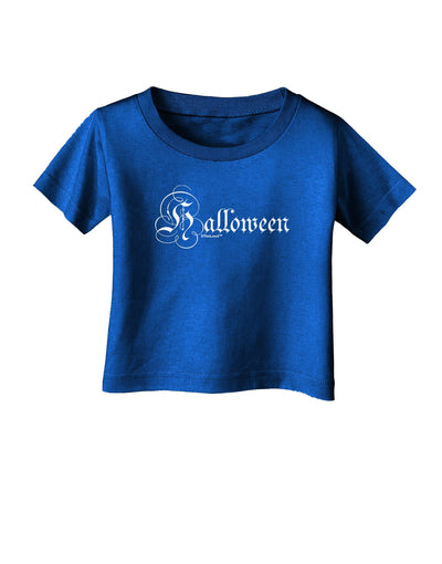 Halloween Script Text Infant T-Shirt Dark-Infant T-Shirt-TooLoud-Royal-Blue-06-Months-Davson Sales