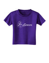 Halloween Script Text Toddler T-Shirt Dark-Toddler T-Shirt-TooLoud-Purple-2T-Davson Sales