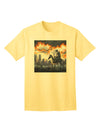 Halloween-themed Adult T-Shirt featuring a Grim Reaper Design-Mens T-shirts-TooLoud-Yellow-Small-Davson Sales