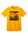 Halloween-themed Adult T-Shirt featuring a Grim Reaper Design-Mens T-shirts-TooLoud-Gold-Small-Davson Sales