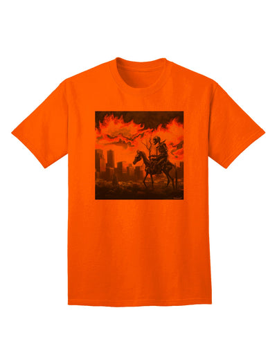 Halloween-themed Adult T-Shirt featuring a Grim Reaper Design-Mens T-shirts-TooLoud-Orange-Small-Davson Sales