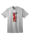 Halloween-themed Adult T-Shirt with Adorable Devil Design-Mens T-shirts-TooLoud-AshGray-Small-Davson Sales