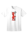 Halloween-themed Adult T-Shirt with Adorable Devil Design-Mens T-shirts-TooLoud-White-Small-Davson Sales