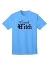 Halloween-themed Adult T-Shirt with Text Design - Good Witch-Mens T-shirts-TooLoud-Aquatic-Blue-Small-Davson Sales