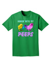 Hangin With My Peeps Adult Dark T-Shirt-Mens T-Shirt-TooLoud-Kelly-Green-Small-Davson Sales