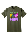 Hangin With My Peeps Adult Dark T-Shirt-Mens T-Shirt-TooLoud-Military-Green-Small-Davson Sales