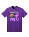 Hangin With My Peeps Adult Dark T-Shirt-Mens T-Shirt-TooLoud-Purple-Small-Davson Sales