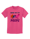 Hangin With My Peeps Childrens T-Shirt-Childrens T-Shirt-TooLoud-Sangria-X-Small-Davson Sales