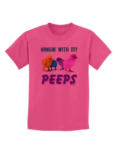 Hangin With My Peeps Childrens T-Shirt-Childrens T-Shirt-TooLoud-Sangria-X-Small-Davson Sales