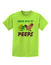 Hangin With My Peeps Childrens T-Shirt-Childrens T-Shirt-TooLoud-Lime-Green-X-Small-Davson Sales