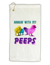 Hangin With My Peeps Micro Terry Gromet Golf Towel 16 x 25 inch-Golf Towel-TooLoud-White-Davson Sales