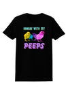 Hangin With My Peeps Womens Dark T-Shirt-TooLoud-Black-X-Small-Davson Sales