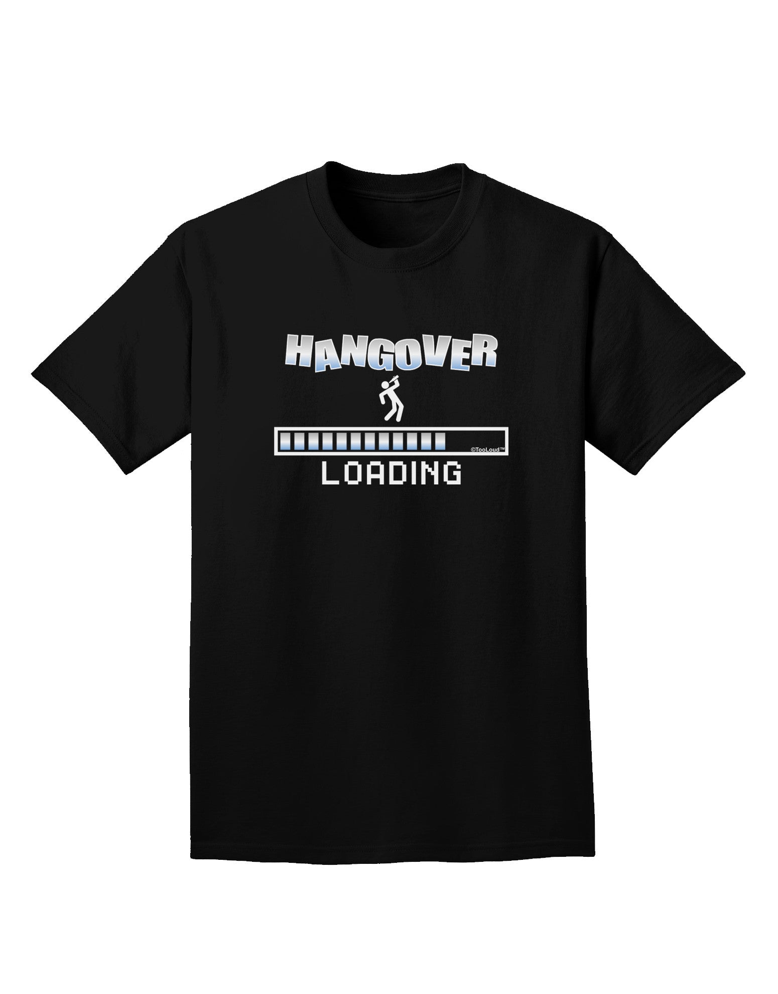 Hangover Loading Adult Dark T-Shirt-Mens T-Shirt-TooLoud-Black-Small-Davson Sales