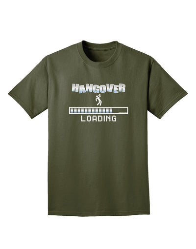 Hangover Loading Adult Dark T-Shirt-Mens T-Shirt-TooLoud-Military-Green-Small-Davson Sales