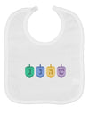 Hanukkah Dreidels Baby Bib