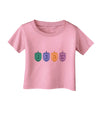 Hanukkah Dreidels Infant T-Shirt-Infant T-Shirt-TooLoud-Candy-Pink-06-Months-Davson Sales