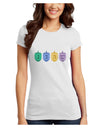 Hanukkah Dreidels Juniors T-Shirt-Womens Juniors T-Shirt-TooLoud-White-Juniors Fitted XS-Davson Sales