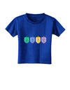 Hanukkah Dreidels Toddler T-Shirt Dark-Toddler T-Shirt-TooLoud-Red-2T-Davson Sales