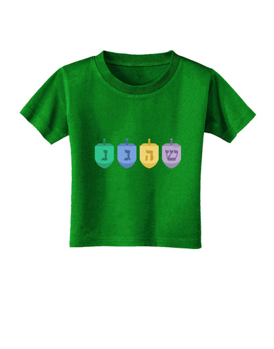 Hanukkah Dreidels Toddler T-Shirt Dark-Toddler T-Shirt-TooLoud-Royal-Blue-2T-Davson Sales