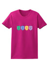 Hanukkah Dreidels Womens Dark T-Shirt-TooLoud-Hot-Pink-Small-Davson Sales