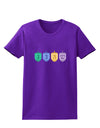 Hanukkah Dreidels Womens Dark T-Shirt-TooLoud-Purple-X-Small-Davson Sales