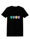 Hanukkah Dreidels Womens Dark T-Shirt-TooLoud-Black-X-Small-Davson Sales