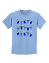 Hanukkah Lights Blue and Silver Childrens T-Shirt-Childrens T-Shirt-TooLoud-Light-Blue-X-Small-Davson Sales