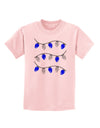 Hanukkah Lights Blue and Silver Childrens T-Shirt-Childrens T-Shirt-TooLoud-PalePink-X-Small-Davson Sales