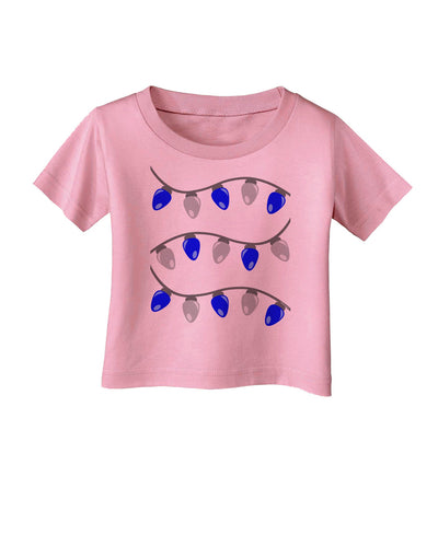 Hanukkah Lights Blue and Silver Infant T-Shirt-Infant T-Shirt-TooLoud-Candy-Pink-06-Months-Davson Sales