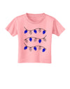 Hanukkah Lights Blue and Silver Toddler T-Shirt-Toddler T-Shirt-TooLoud-Candy-Pink-2T-Davson Sales