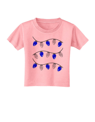 Hanukkah Lights Blue and Silver Toddler T-Shirt-Toddler T-Shirt-TooLoud-Candy-Pink-2T-Davson Sales