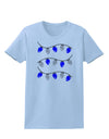 Hanukkah Lights Blue and Silver Womens T-Shirt-Womens T-Shirt-TooLoud-Light-Blue-X-Small-Davson Sales