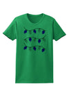 Hanukkah Lights Blue and Silver Womens T-Shirt-Womens T-Shirt-TooLoud-Kelly-Green-X-Small-Davson Sales