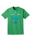 Hanukkah Menorah Adult Dark T-Shirt-Mens T-Shirt-TooLoud-Kelly-Green-Small-Davson Sales