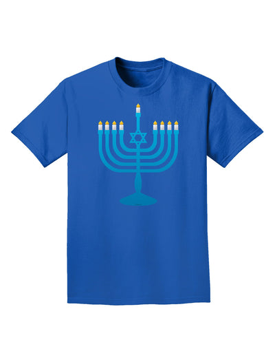 Hanukkah Menorah Adult Dark T-Shirt-Mens T-Shirt-TooLoud-Royal-Blue-Small-Davson Sales