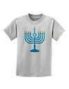 Hanukkah Menorah Childrens T-Shirt-Childrens T-Shirt-TooLoud-AshGray-X-Small-Davson Sales