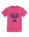 Hanukkah Menorah Childrens T-Shirt-Childrens T-Shirt-TooLoud-Sangria-X-Small-Davson Sales