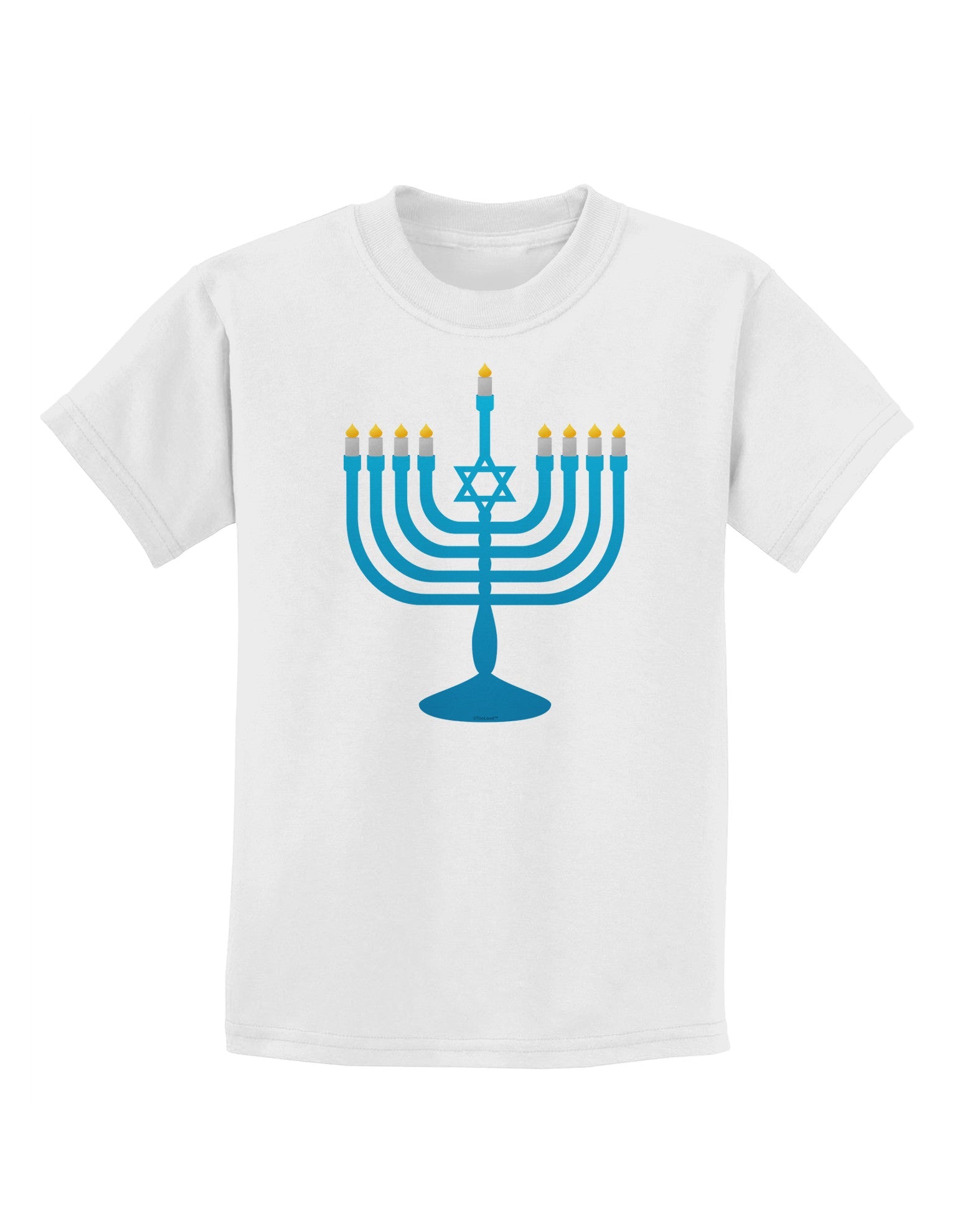 Hanukkah Menorah Childrens T-Shirt-Childrens T-Shirt-TooLoud-White-X-Small-Davson Sales