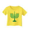 Hanukkah Menorah Infant T-Shirt-Infant T-Shirt-TooLoud-Yellow-06-Months-Davson Sales