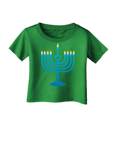 Hanukkah Menorah Infant T-Shirt Dark-Infant T-Shirt-TooLoud-Royal-Blue-06-Months-Davson Sales